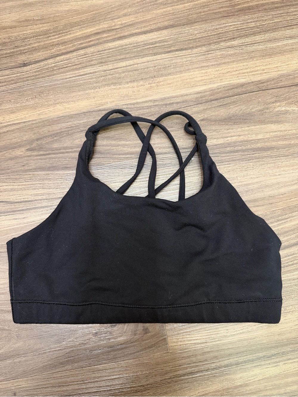 Athleta kids sz L/12 sports bra black strappy back